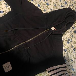 Thom browne Navy blue  Zip-Up Hoodie